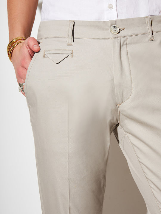 Stefan Fashion Herrenhose Chino in Slim Passform Gray