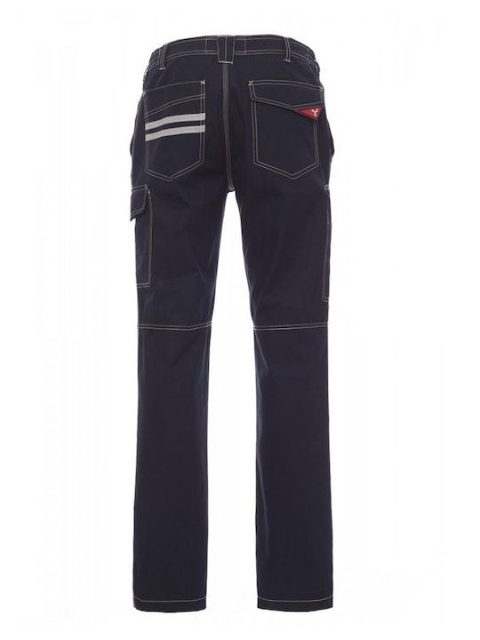 Payper Worker Summer Work Trousers Jeans Navy Blue made of Cotton