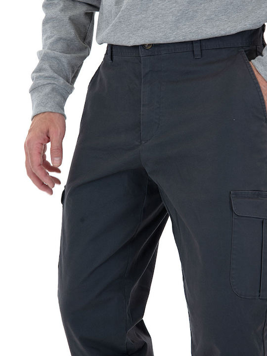 Pantaloni Elastic cu Croială Normală Gri