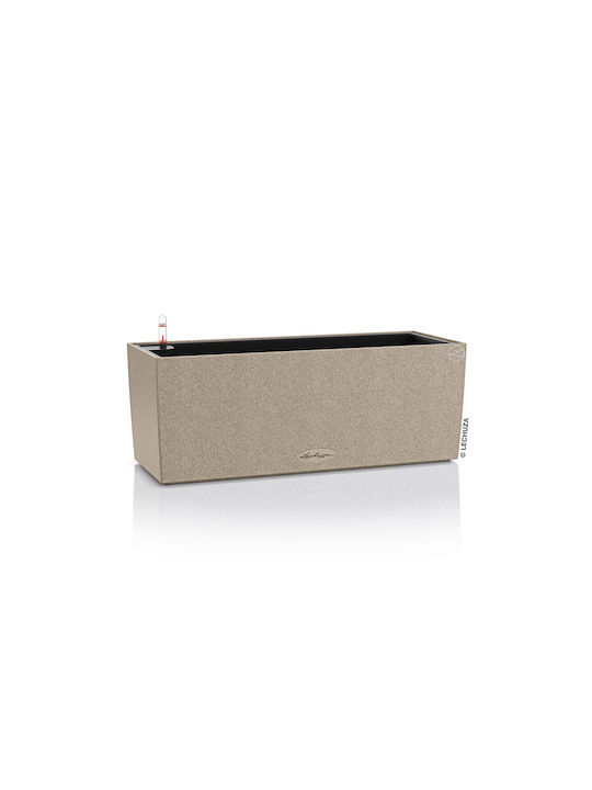 Lechuza Balconera Stone Self-watering Planter Box Plastic Beige 79x19x19cm.