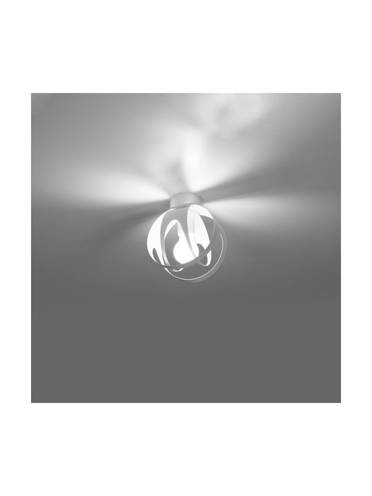 Sollux Tulos Ceiling Mount Light 16cm White with Socket E27