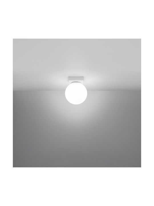 Sollux Ceiling Mount Light 23cm White with Socket G9