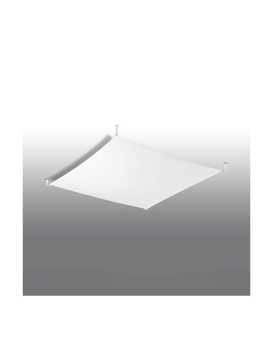 Sollux Luna 4 Plafonieră de Tavan 65buc Albă cu LED Integrat