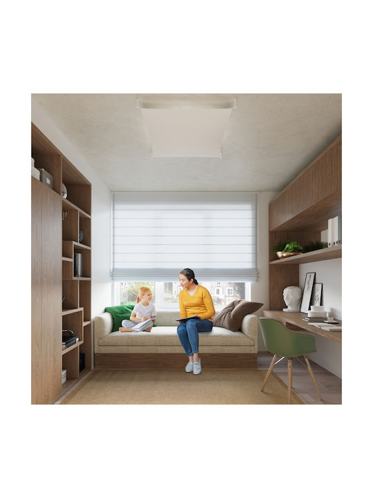 Sollux Luna 4 Plafonieră de Tavan 65buc Albă cu LED Integrat