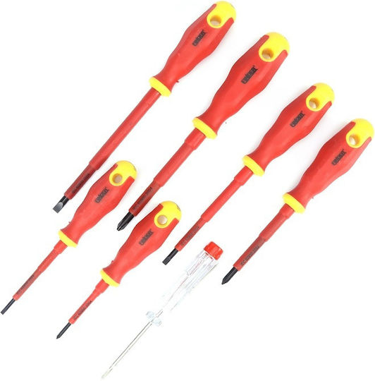 Finder Set 7 Electrician Screwdrivers with 7 Interchangeable Tips