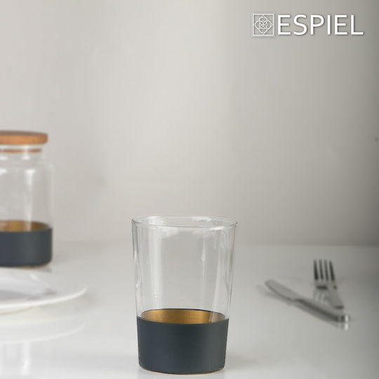 Espiel Alfa General Use Vase with Lid Glass Blue Gold 635ml