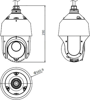 Hikvision HWP-N4215IH-DED IP Überwachungskamera 1080p Full HD Wasserdicht