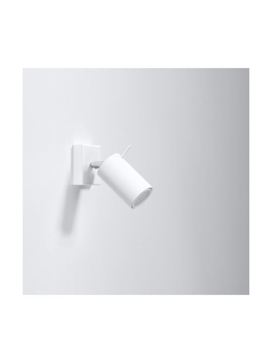 Sollux Ring Single Spot with Socket GU10 in White Color