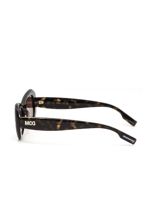 Alexander McQueen Γυαλιά Ηλίου Καφέ με Κοκκάλινο Σκελετό Alexander McQueen Γυαλιά Ηλίου Καφέ με Κοκκάλινο Σκελετό