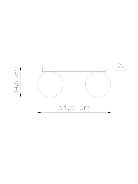 Sollux Single Spot with Socket G9 in Black Color