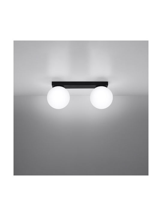 Sollux Single Spot with Socket G9 in Black Color