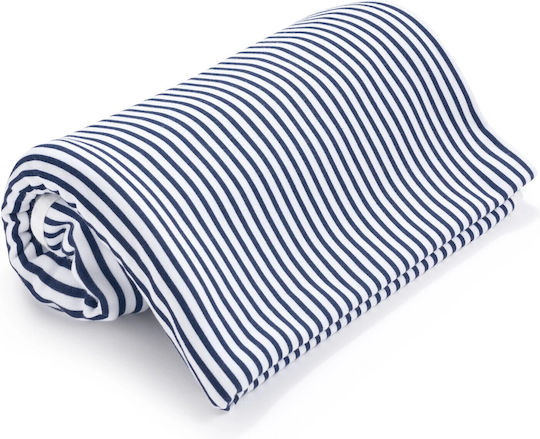 Jukki Babydecke Wickeltücher für Kinderzimmer Baumwolle Marineblau 75x100cm