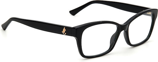 Jimmy Choo 53mm Weiblich Kunststoff Brillenrahmen Schwarz JC270 807
