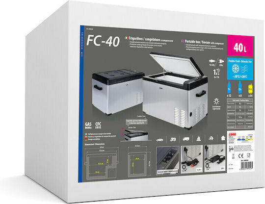 Lampa Φορητό Ψυγείο 40lt 12V / 220V / 24V Inox