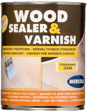 Mercola Wood Sealer Surface Varnish Colorless Gloss 750ml