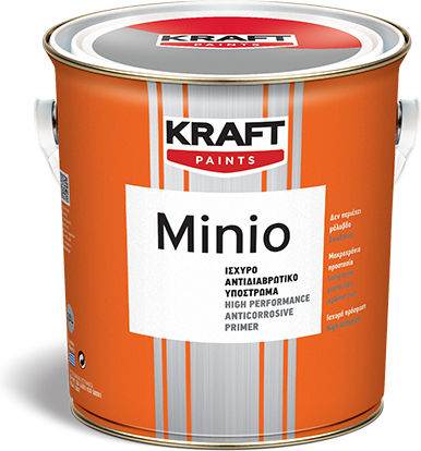 Kraft Minio Αντιδιαβρωτικό Υπόστρωµα Πορτοκαλί Κατάλληλο για Μέταλλο 0.375lt