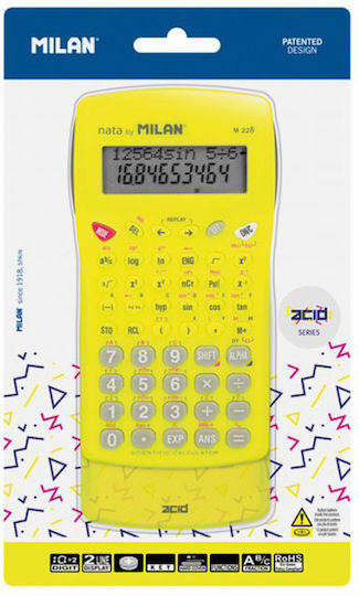 Milan Calculator Științifică 12 Cifre în Culoarea Galben 1buc