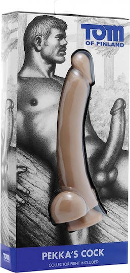 Tom of Finland Pekka's Cock Realistic Dildo with Scrotum & Suction Cup Skin 27.94cm