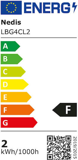 Nedis Λάμπα LED 2W για Ντουί G4 Θερμό Λευκό 200lm