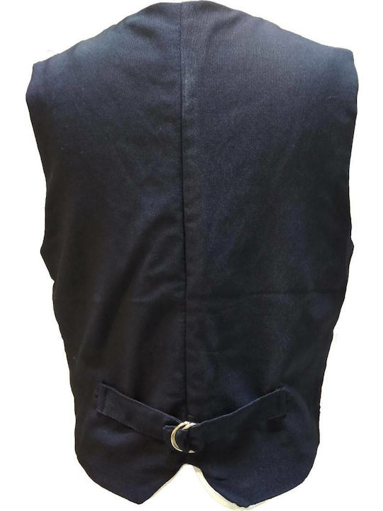 Palatino Boys Vest with Buttons Navy Blue