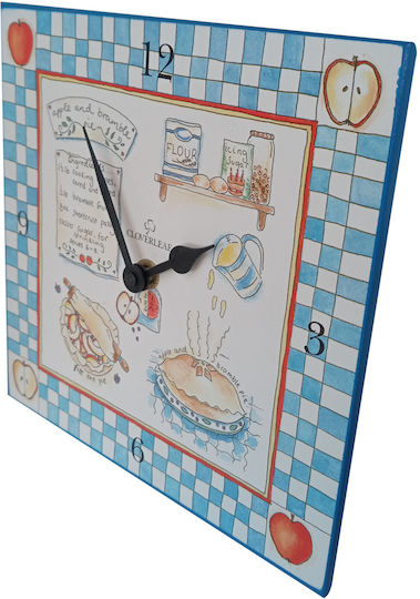 Etoile Wanduhr Hölzernes Hellblau Ø20cm