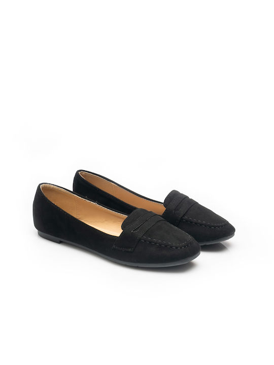 Malesa Women's Moccasins in Black Color