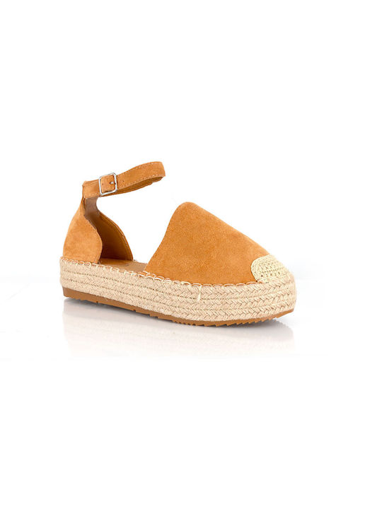 Malesa Wildleder Damen Espadrilles in Beige Farbe