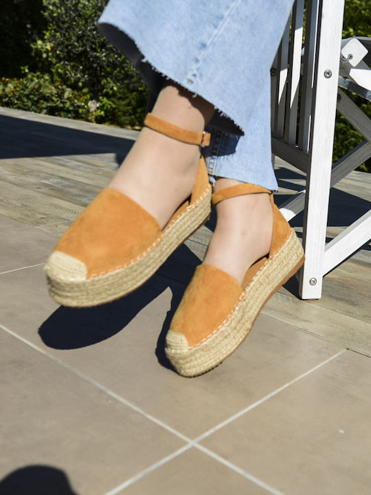 Women's Suede Espadrilles Beige