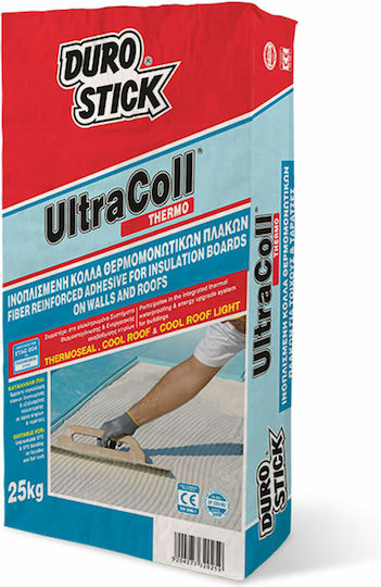 Durostick Ultra Coll Thermo Thermal Insulation Plate Adhesive White 25kg