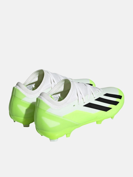 adidas X Crazyfast.3 Ποδοσφαιρικά Παπούτσια με Τάπες FG Λευκά