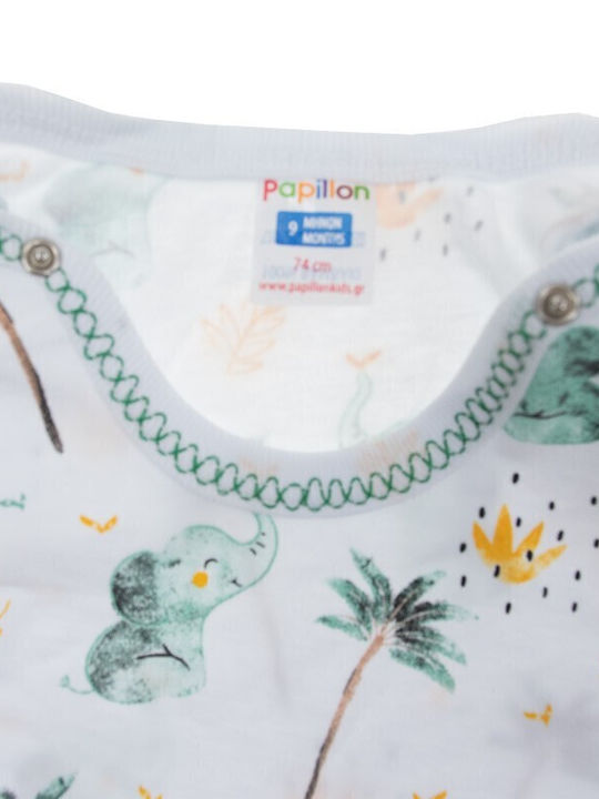 Papillon Kids Set Body pentru Bebeluși Lenjerie Mâneci scurte Verde