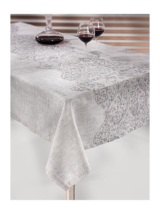 Saint Clair 1003 Polyester Stain Resistant Tablecloth Silver 140x180cm