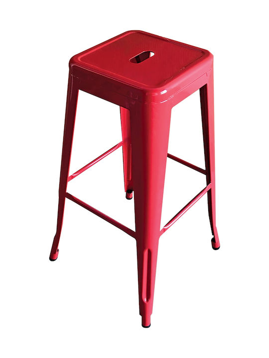 Metallic Garden for Bar Stool Red 42x42x76cm