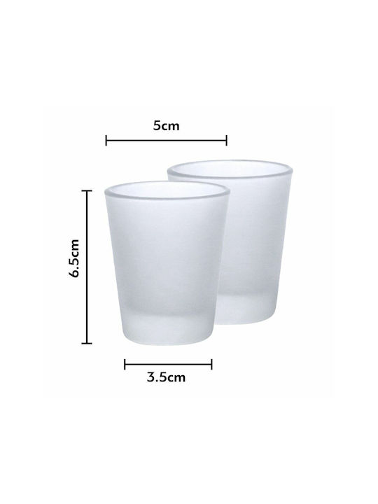 Θου Βου Shot Glasses made of Glass 45ml 2pcs