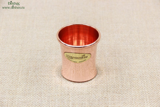 2 Glass Water made of Copper in Rose Gold Color 170ml