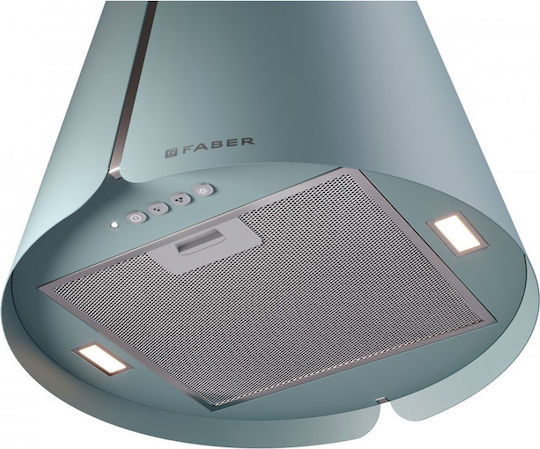 Faber BEAT DB MATT F45 Απορροφητήρας Νησίδα 45cm Μπλε