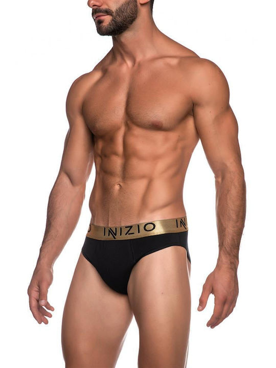 Inizio Herren Slips Schwarz 1Packung