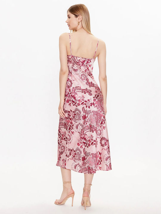 Guess Summer Midi Dress Pink