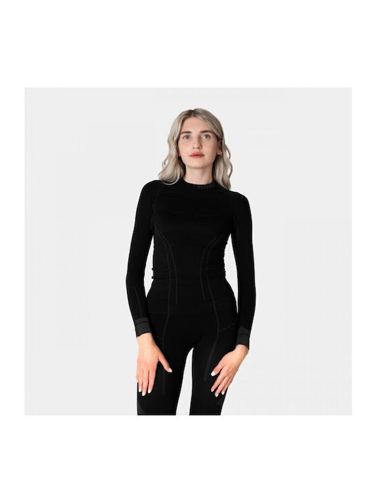 Alpinus Tactical Bluza termica pentru barbati cu maneci lungi Negru