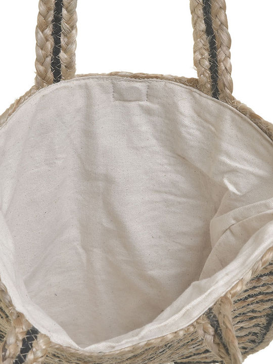 Inart Wicker Beach Bag Beige