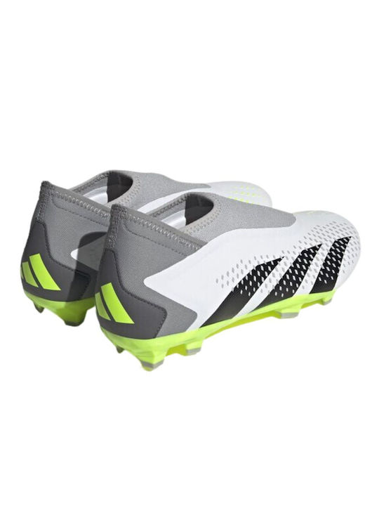 Adidas Predator Accuracy.3 Χαμηλά Ποδοσφαιρικά Παπούτσια με Τάπες Λευκά