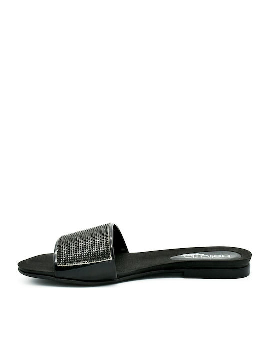 Flache Sandalen für Damen in Schwarz Farbe