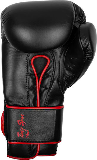 Benlee Boxhandschuhe Leder für Kampf Schwarz