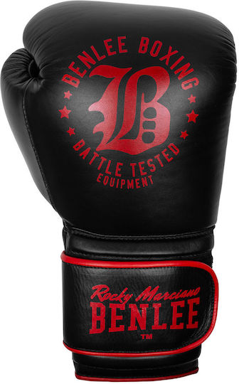Benlee Boxhandschuhe Leder für Kampf Schwarz