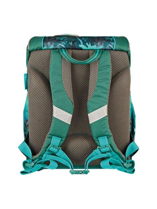 Herlitz School Bag Backpack Elementary, Elementary Green with Water Bottle Holder 16Liters