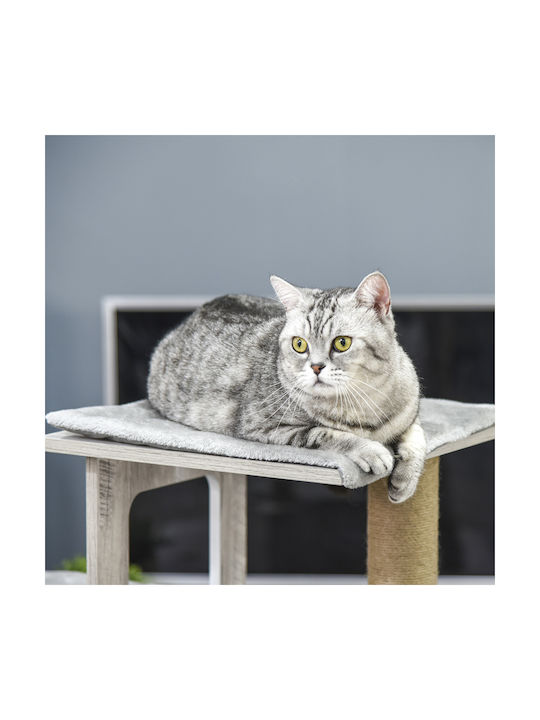 Pawhut Scratching Post Cat Trees Gray 30x30cm