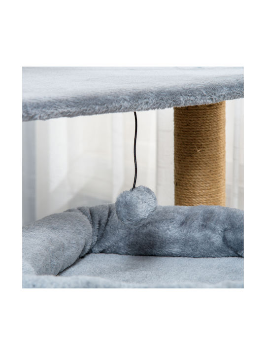 Pawhut Cat Scratching Post Tree Котешко драскало Дървета за котки Сив 30x30см.