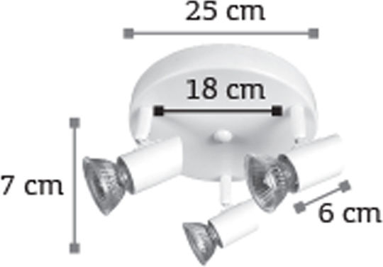 Inlight Dreifach Spot mit Fassung GU10 in Schwarz Farbe