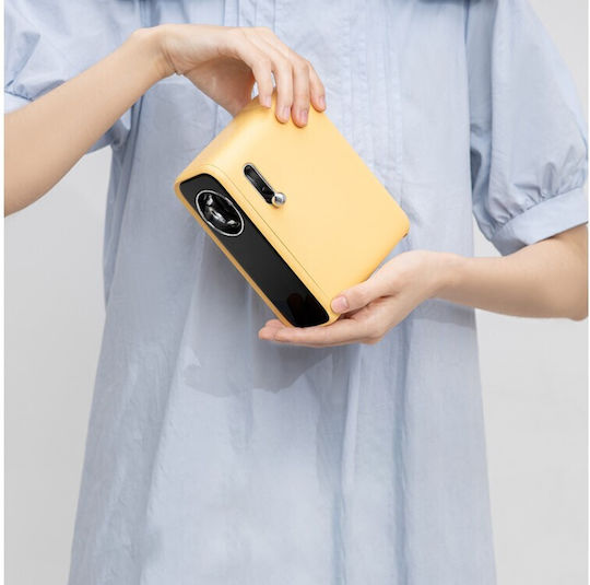 Wanbo X1 Mini Projector LCD HD LED Lamp with Built-in Speakers Yellow