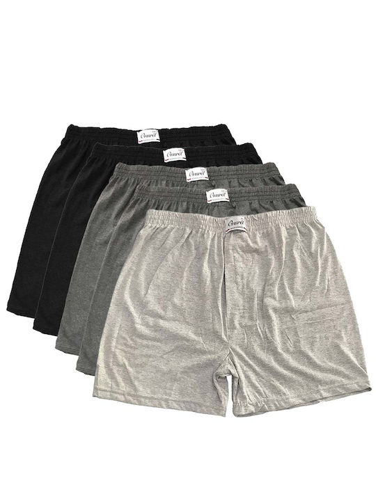 Ανδρικά Μποξεράκια Γκρι 5Pack